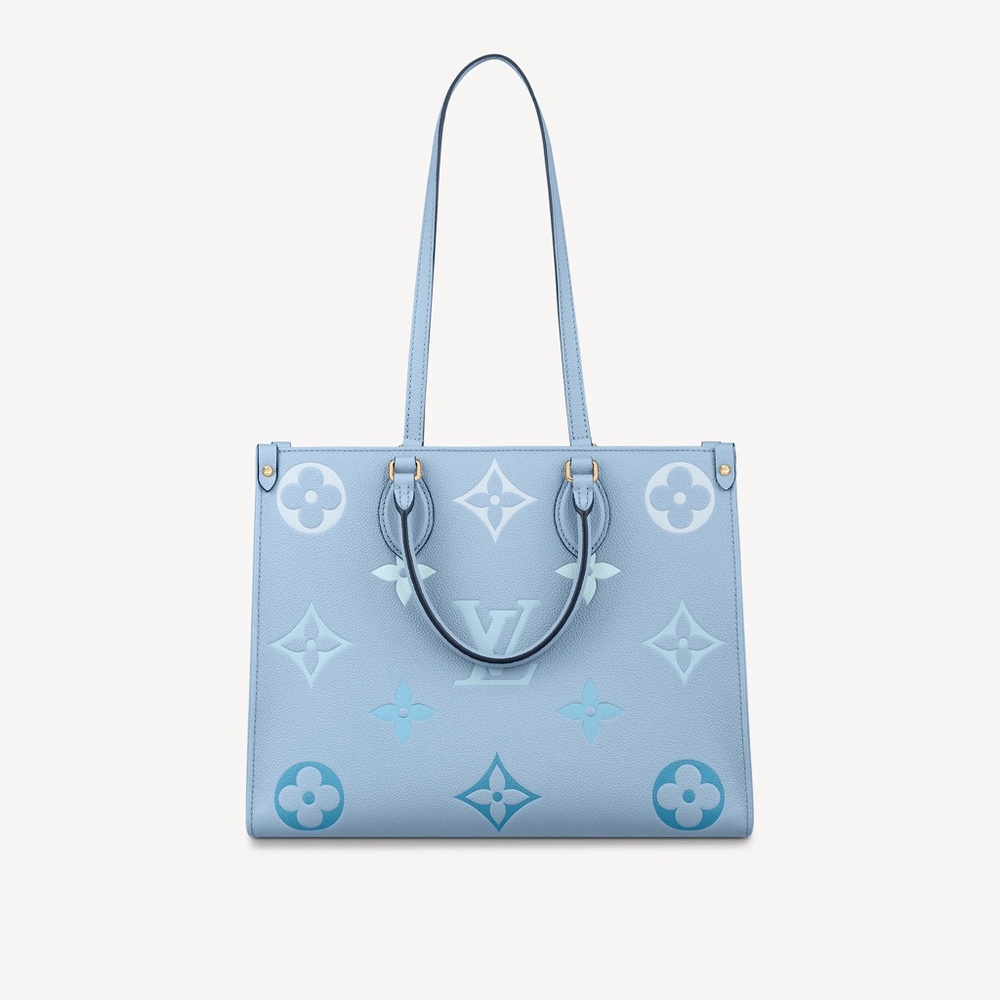 BNIB Louis Vuitton OnTheGo MM in Summer Blue